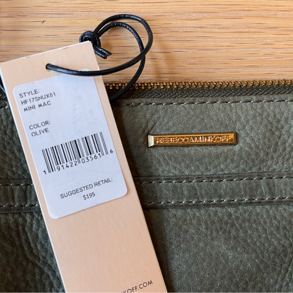 Rebecca Minkoff - Mini M.A.C. - Olive Suede with Gold Hardware - Picture 7 of 8